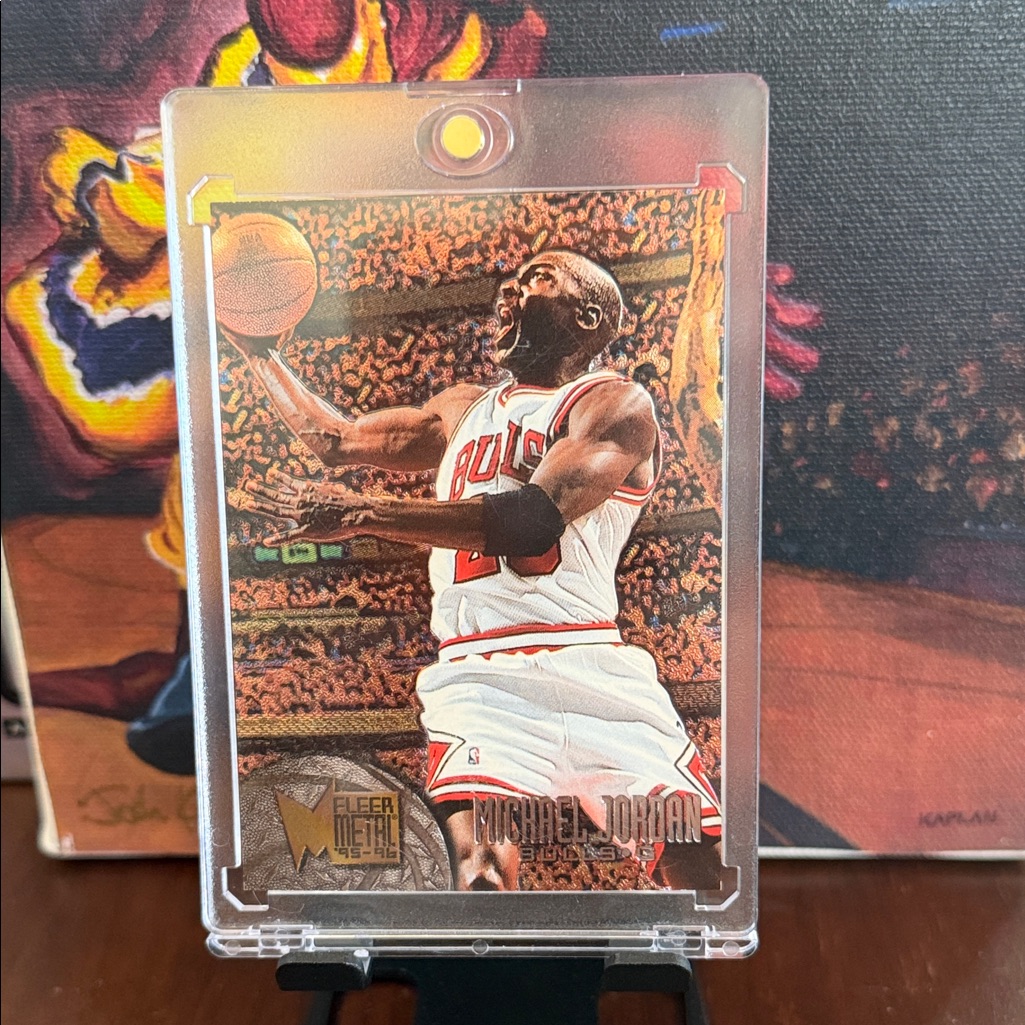 Michael Jordan Fleer Metal 9596 Basketball Card 13